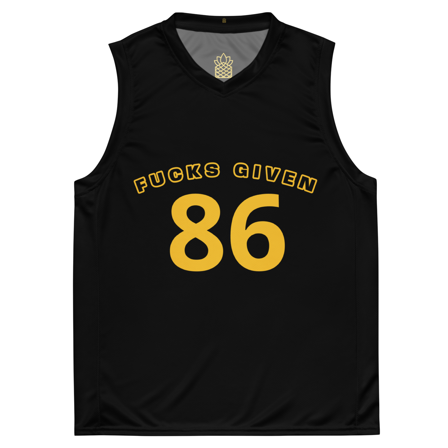 86 FUCKS GIVEN unisex basketball jersey