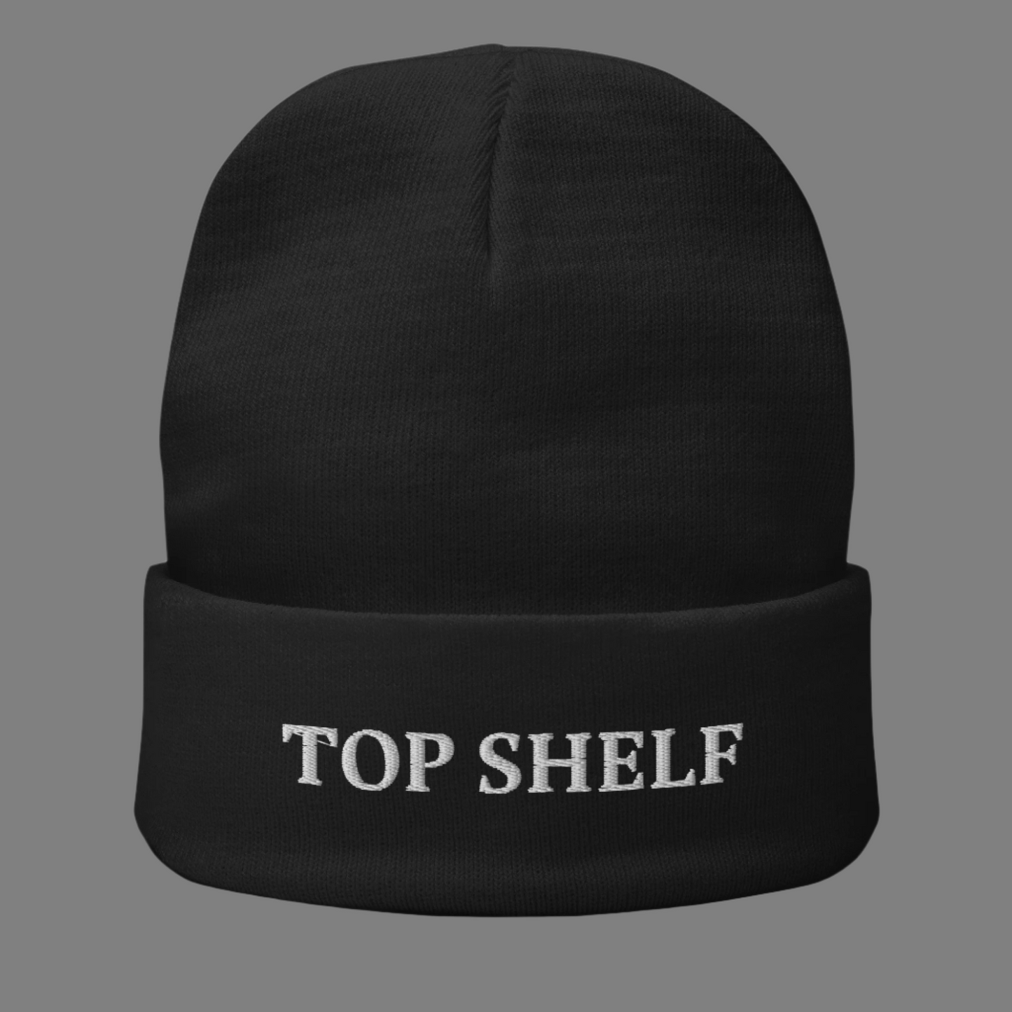 TOP SHELF Embroidered Beanie