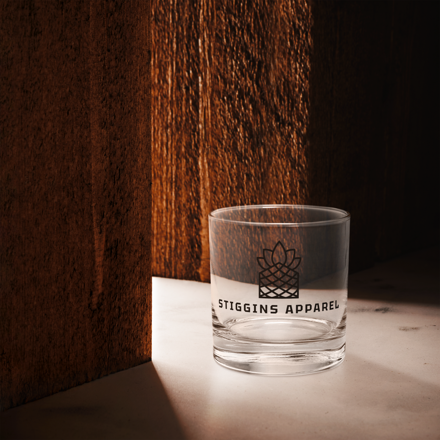 STIGGINS APPAREL Rocks glass